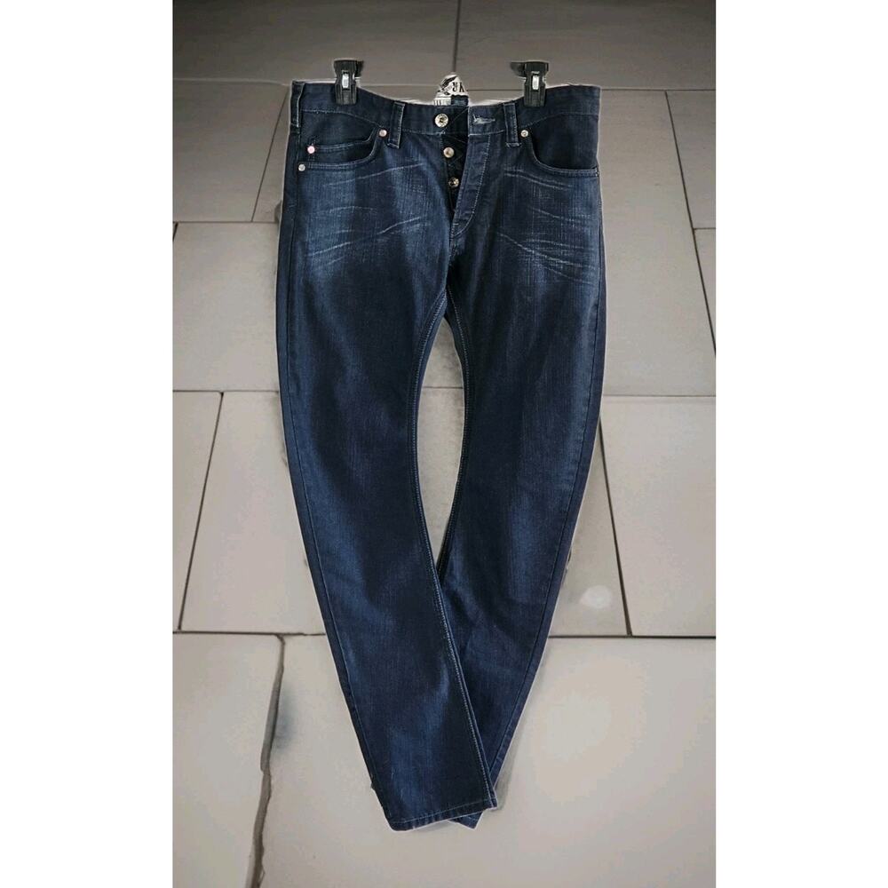 FCUK Jeans French Connection UK Button Fly Skinny W30 Dark Wash New Without Tags